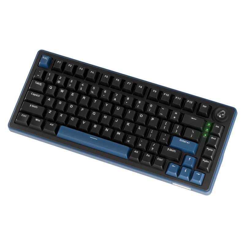 Load image into Gallery viewer, Ducky ok-m-75 rgb mechanisch toetsenbord (zwart, us lay-out (qwerty), ktt linear, 75%, rgb, hot-swap, pbt, 2.4 ghz | bluetooth | usb-c)
