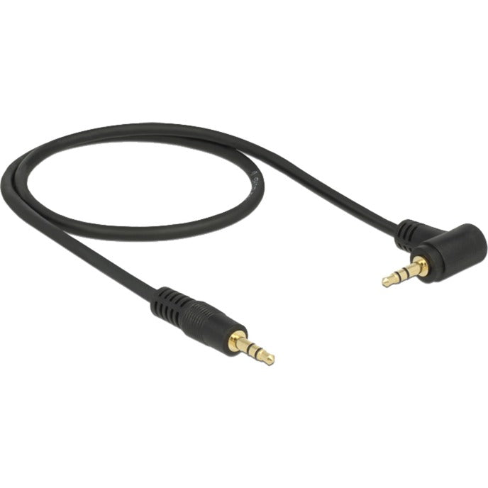 Afbeelding laden in galerijviewer, Delock 3,5 mm naar 3,5 mm 90° kabel (zwart, 1 meter)
