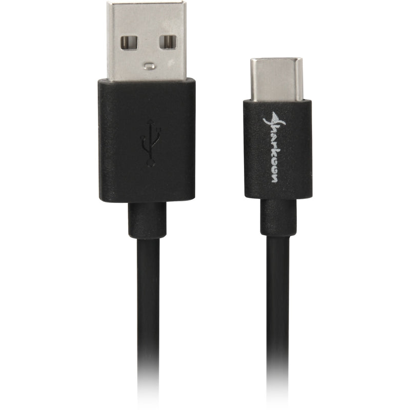 Load image into Gallery viewer, Sharkoon usb-a 2.0 - usb-c kabel (zwart, 2 meter)
