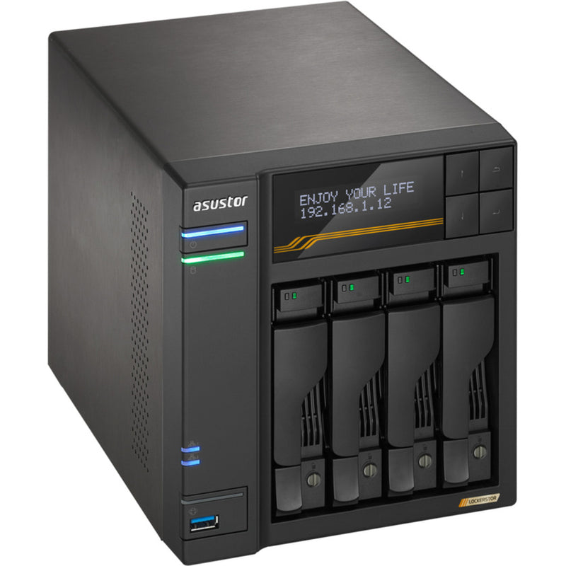 Load image into Gallery viewer, Asustor lockerstor 4 as6804t nas (zwart)

