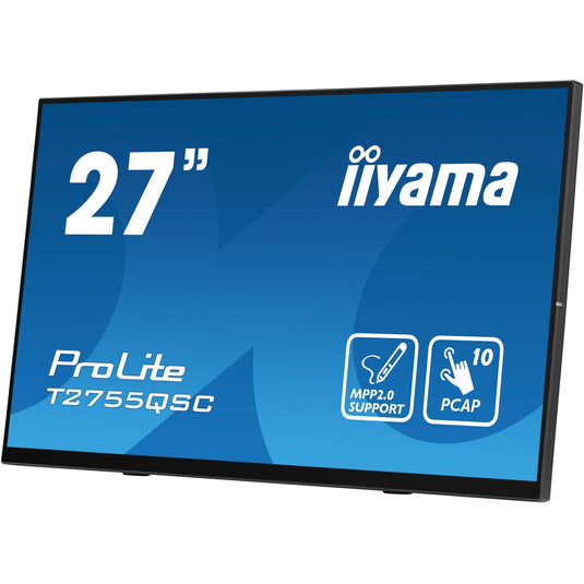 Iiyama prolite t2755qsc-b1 27 touchscreen monitor (zwart, hdmi, displayport, 2x usb-a, usb-b)