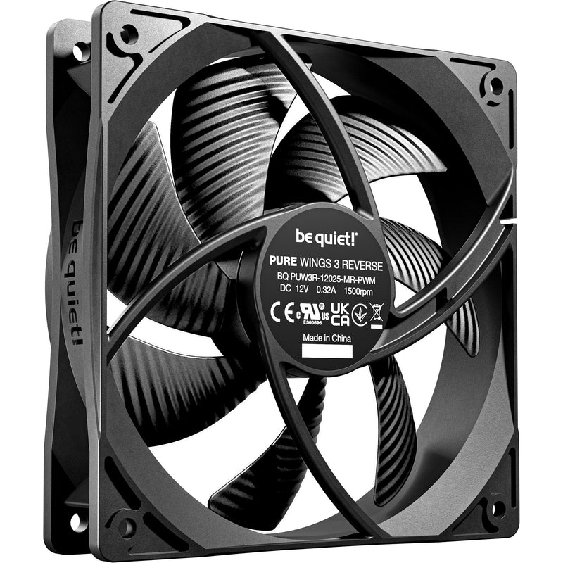 Load image into Gallery viewer, Be quiet! pure wings 3 reverse case fans (zwart, 3 stuks, 120 x 120 x 25 mm, pwm)
