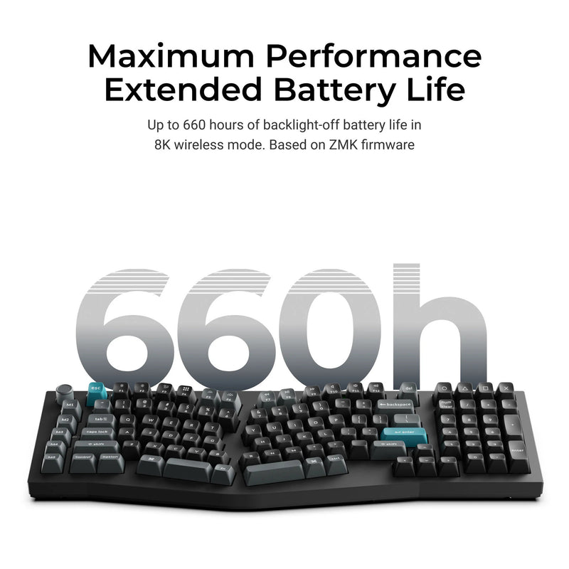 Load image into Gallery viewer, Keychron q13 ultra-m1 8k wireless custom mechanical keyboard (zwart, us lay-out (qwerty), silk pom red, 96%, rgb, hot swap, 8k, 2.4 ghz | bluetooth 5.2 | usb-c)
