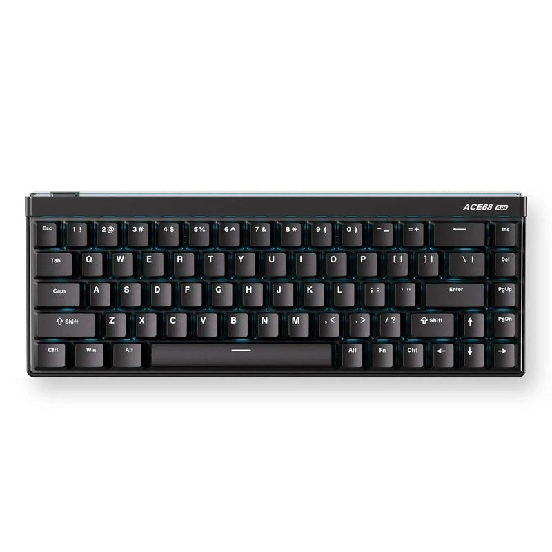 Cargue la imagen en el visor de la galería, Mchose ace 68 air hall effect magnetic switch gaming keyboard (zwart, us lay-out (qwerty), mount tai gt he, 65%, rgb, hot swap, pbt keycaps, usb-c, hall effect sensor)

