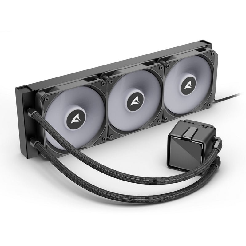 Load image into Gallery viewer, Sharkoon s100 argb waterkoeling (zwart, 4-pins pwm fan-connector)
