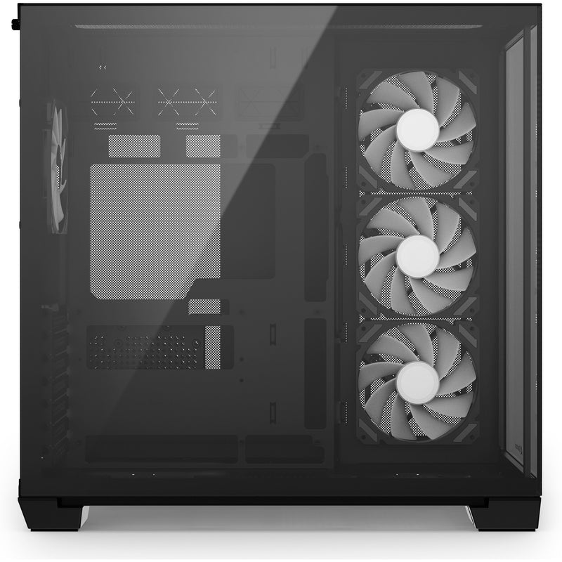 Afbeelding laden in galerijviewer, Sharkoon steel shark midi tower behuizing (zwart | 2x usb-a | 1x usb-c | rgb | tempered glass)
