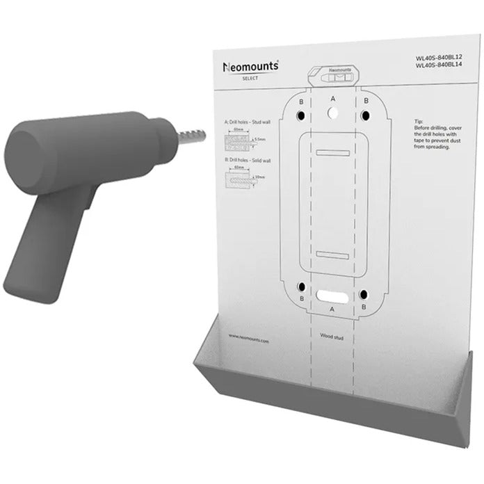 Load image into Gallery viewer, Neomounts select wl40s-840bl12 tv wandsteun bevestiging (zwart)
