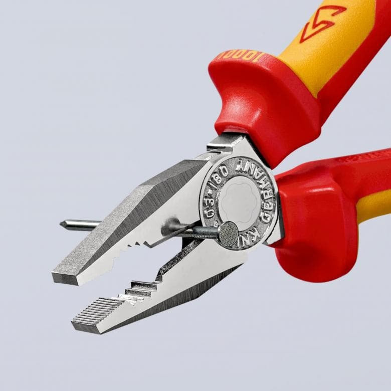 Load image into Gallery viewer, Knipex kombitang 03 06 160 combinatietang (rood geel, 160 mm)
