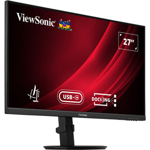 Viewsonic vg2709u-2k dockingmonitor met dubbele luidsprekers en daisy chain 27 (zwart (mat), 1x displayport, 1x hdmi, 1x usb-c, 2x usb-a, 1x rj-45)