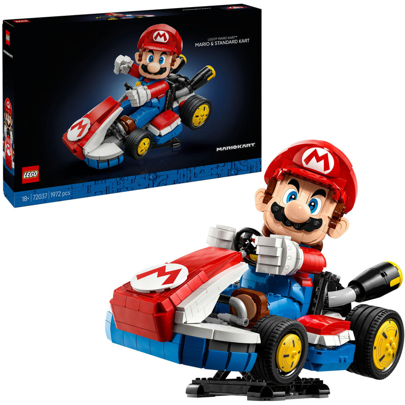 Afbeelding laden in galerijviewer, Lego super mario 72037 mario kart mario en standaardkart
