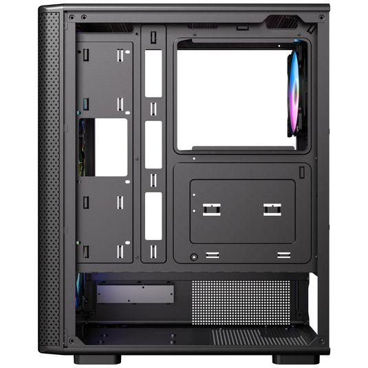 Antec vx310 argb midi tower behuizing (zwart | 3x usb-a | tempered glass)