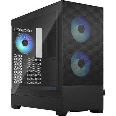 Fractal design pop air rgb midi tower behuizing (zwart | 2x usb-a | rgb | tempered glass)