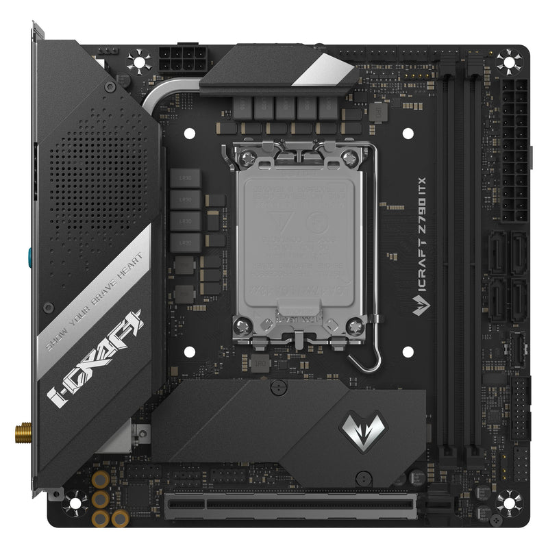 Laden Sie das Bild in Galerie -Viewer, Maxsun ms-icraft z790 itx wifi socket 1700 moederbord (zwart, raid, 2.5 gb-lan, wlan, bt, sound, mini-itx)
