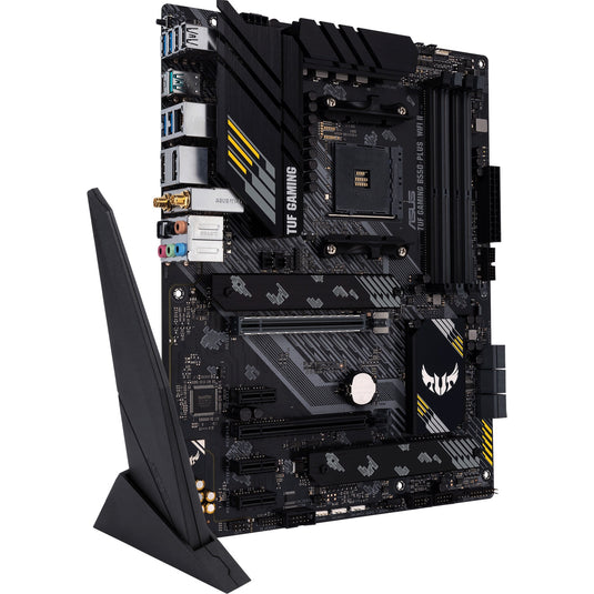 Asus tuf gaming b550-plus wifi ii socket am4 moederbord (zwart, raid, gb-lan, wi-fi 6, bt, sound, atx)