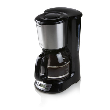 Domo koffiezet met timer en display do708k koffiefiltermachine (zwart, 1,5 liter)