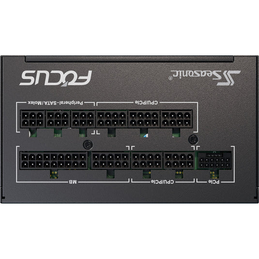 Seasonic focus gx-850-v4 atx3.1 modulaire 850 watt voeding (zwart, 1x 12vhpwr, 3x pcie)
