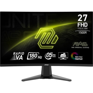 Msi mag 27c6f 27 curved gaming monitor (zwart, 2x hdmi, displayport, 180 hz)