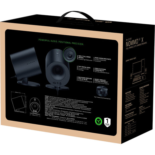 Razer nommo v2 x luidspreker (zwart, usb, bluetooth)
