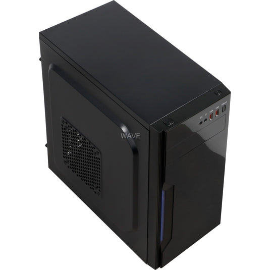 Inter-tech b-42 midi tower behuizing (zwart | 2x usb-a)
