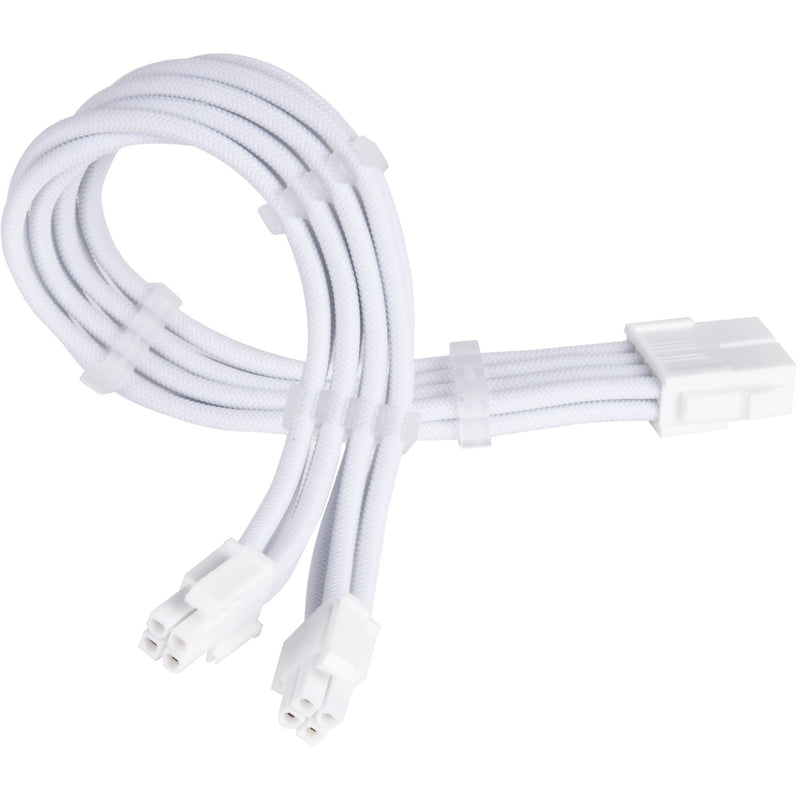 Load image into Gallery viewer, Silverstone sst-pp07e-eps8w-v2, eps 12v 8pin (4+4) verlengkabel (wit, 30 centimeter)
