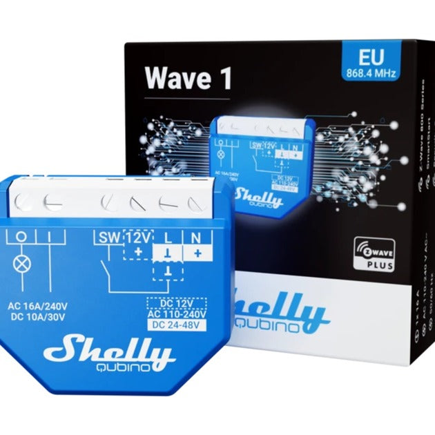Load image into Gallery viewer, Shelly qubino wave 1 relais (blauw, 1-kanaals, z-wave)
