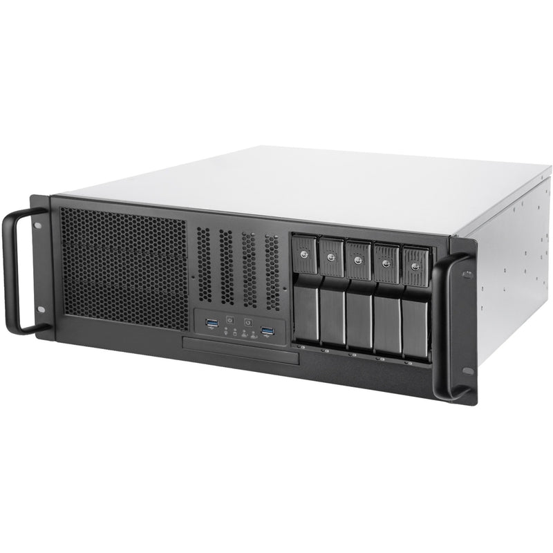 Load image into Gallery viewer, Silverstone rm41-h08 rack behuizing (zwart | 2x usb-a 3.2 (5 gbit s))
