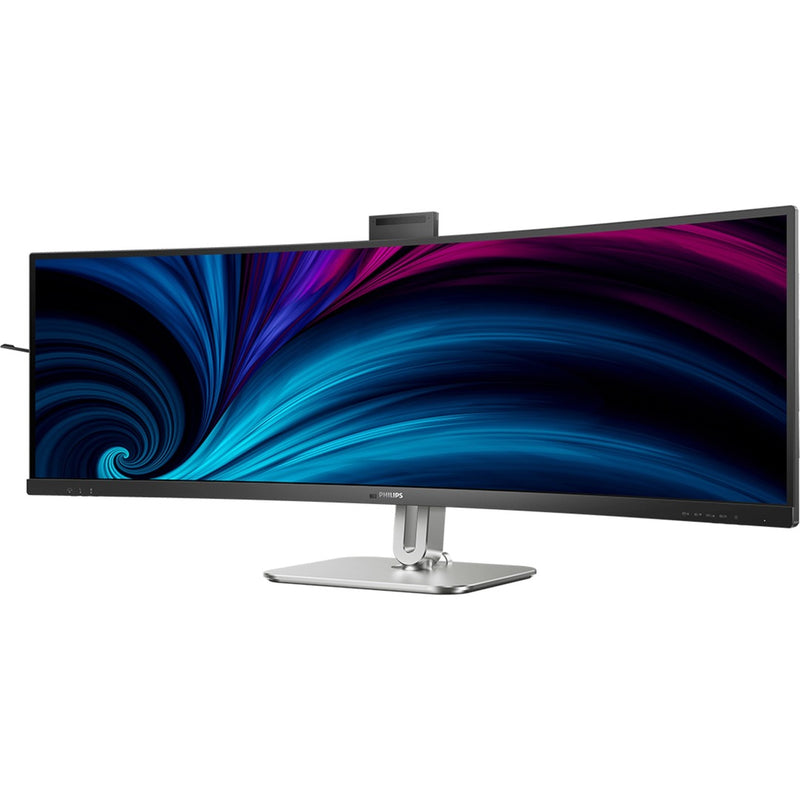 Load image into Gallery viewer, Philips 49b2u6900ch 48.8 curved ultrawide monitor (donkergrijs zilver, 2x hdmi, displayport, 4x usb-a, 3x usb-c, rj-45)
