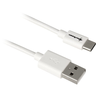 Sharkoon usb-a 2.0 - usb-c kabel (wit, 1 meter)