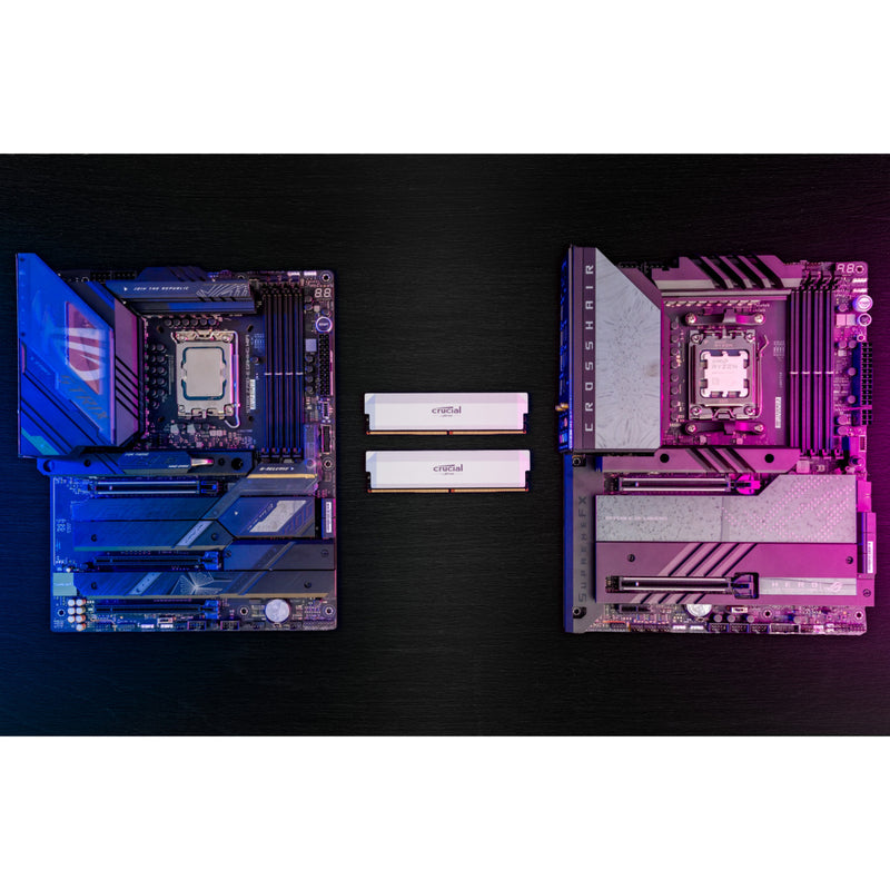 Load image into Gallery viewer, Crucial pro 32 gb ddr5-6400 (2x 16 gb) werkgeheugen (wit, cp2k16g64c38u5w, xmp 3.0, expo)
