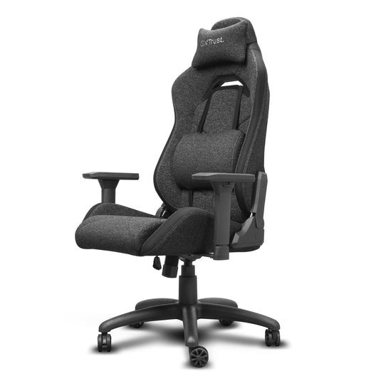 Trust gxt 723 ruya comfortabele stoffen gaming stoel (grijs)
