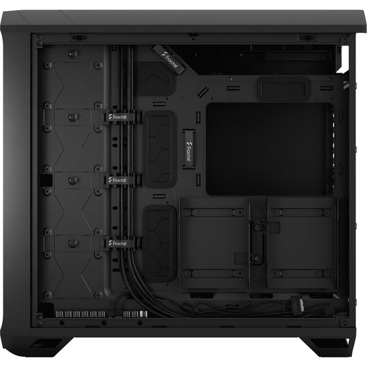 Fractal design torrent black solid midi tower behuizing (zwart | 2x usb-a | 1x usb-c)