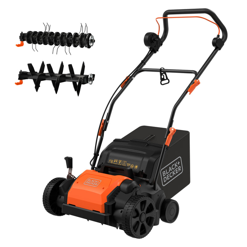 Load image into Gallery viewer, Black+decker beoep320-qs 1200w 30cm verticuteerder (zwart oranje)
