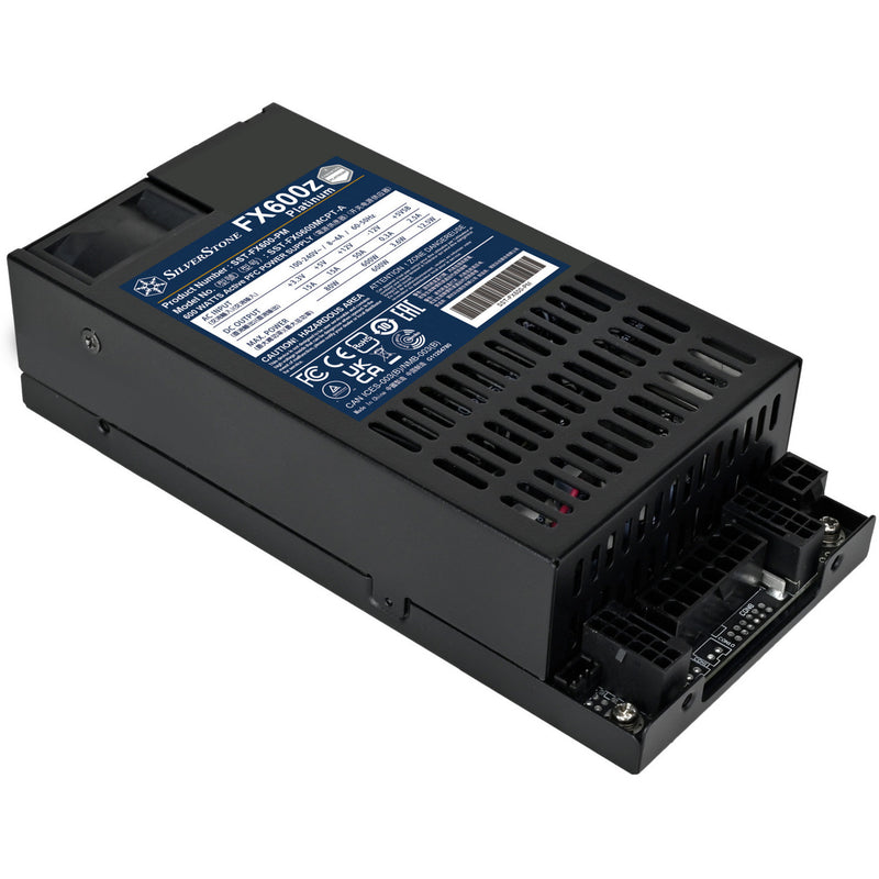 Load image into Gallery viewer, Silverstone fx600z platinum modulaire 600 watt voeding (zwart, 1x 12v-2x6, 2x pcie)
