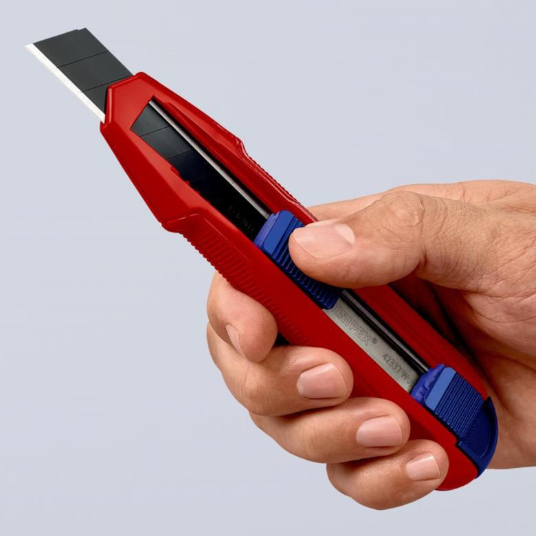 ギャラリービューアに画像をロードする, Knipex cutix universele mes stanleymes (rood blauw, incl. 2 mesbladen)
