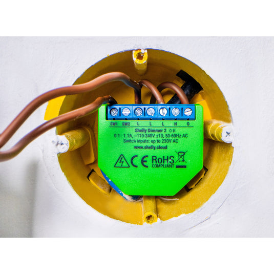 Shelly dimmer 2 - dimmer - binnen - 200w - groen