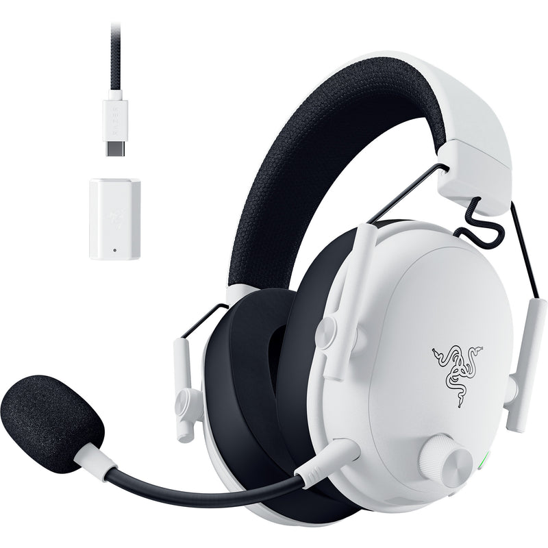 Chargez l'image dans la visionneuse de la galerie, Razer blackshark v3 over-ear gaming headset (wit zwart, pc, playstation 4 en 5, bluetooth)
