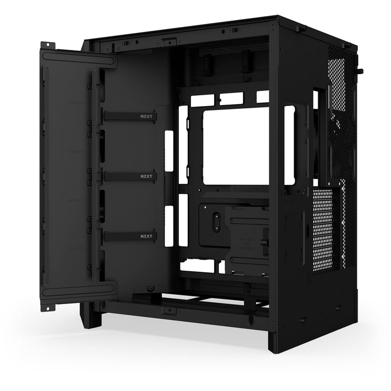 Load image into Gallery viewer, Nzxt h9 flow midi tower behuizing (zwart (mat) | 2x usb-a | 1x usb-c | tempered glass)
