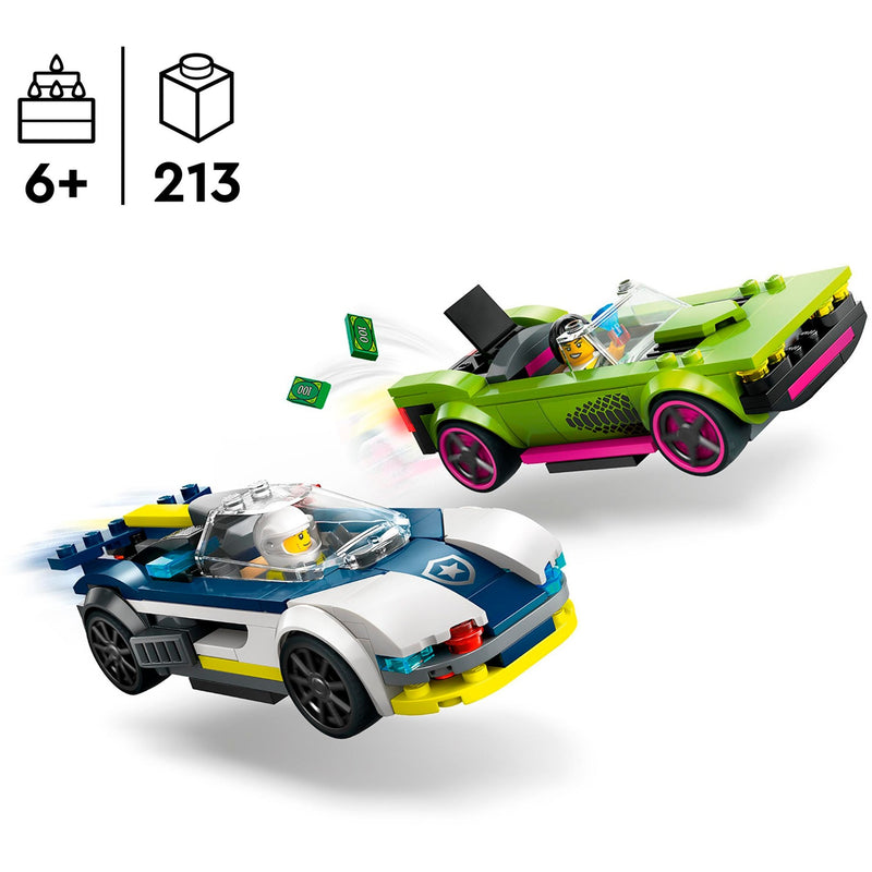 Load image into Gallery viewer, Lego city 60415 politiewagen en snelle autoachtervolging
