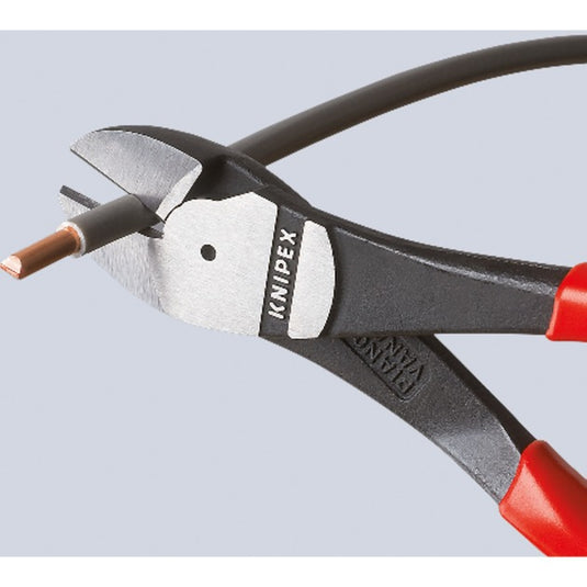 Knipex kracht-zijsnijtang 74 01 200 kniptang (rood)