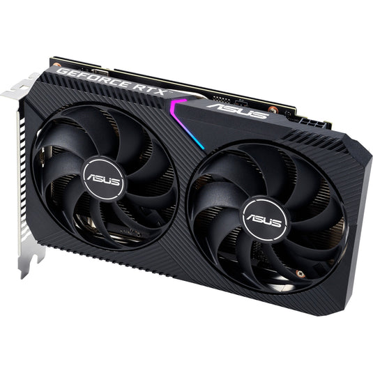 Asus geforce rtx 3050 dual v2 8gb gddr6 grafische kaart (lite hash rate, 1x displayport, 1x hdmi 2.1, dvi-d)