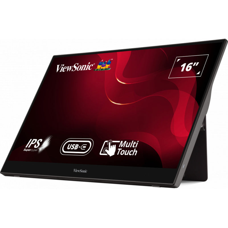 Load image into Gallery viewer, Viewsonic usb-c multi-touch portable monitor td1655 16 (zwart, 1x mini hdmi, usb-c)
