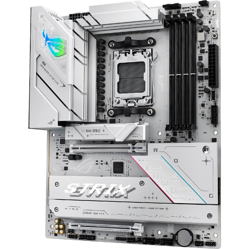 Load image into Gallery viewer, Asus rog strix b850-a gaming wifi socket am5 moederbord (wit, 2.5gb-lan, wi-fi 7, bt, sound, atx)
