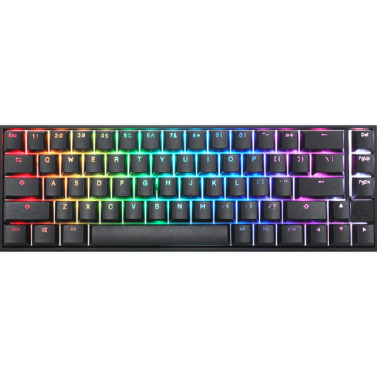 Ducky mecha pro sf rgb mechanisch toetsenbord (zwart, us lay-out (qwerty), cherry mx red, 65%, rgb leds, pbt double-shot)