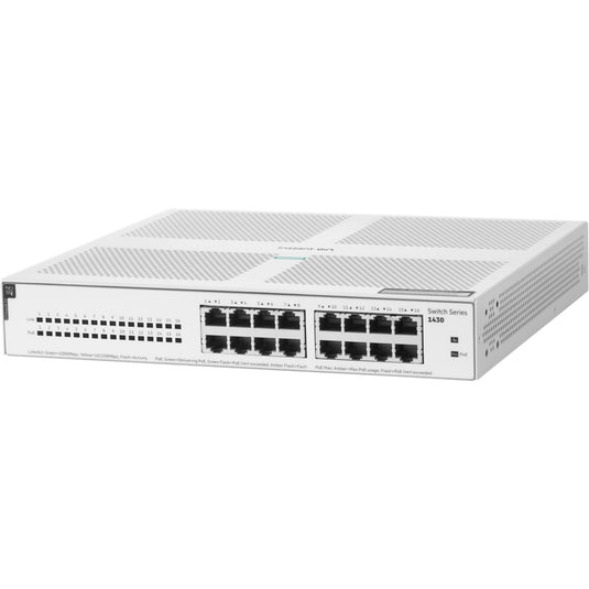 Hewlett packard enterprise instant on 1430 16g cl4 poe switch (124 watt poe, 1u)