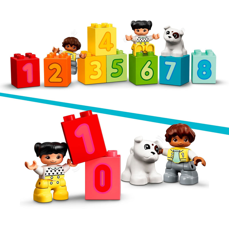 Chargez l'image dans la visionneuse de la galerie, Lego duplo - getallentrein - leren tellen constructiespeelgoed (10954)
