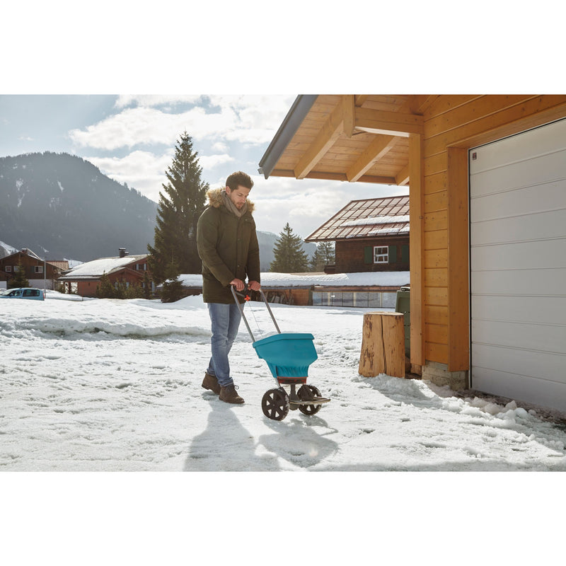 Load image into Gallery viewer, Gardena strooiwagen xl strooiapparatuur (turquoise zwart, 436-20)
