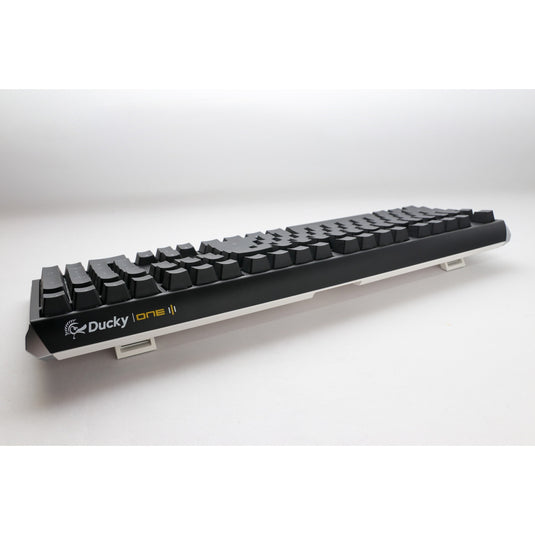 Ducky one 3 classic, toetsenbord (zwart wit, us lay-out, cherry mx red, rgb led, double-shot pbt, hot-swappable, quack mechanics)