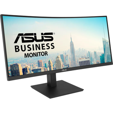Asus va34vcpsr 34 curved ultrawide monitor (zwart, 100 hz, hdmi, displayport, audio, lan, usb-c)