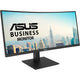 Asus va34vcpsr 34 curved ultrawide monitor (zwart, 100 hz, hdmi, displayport, audio, lan, usb-c)