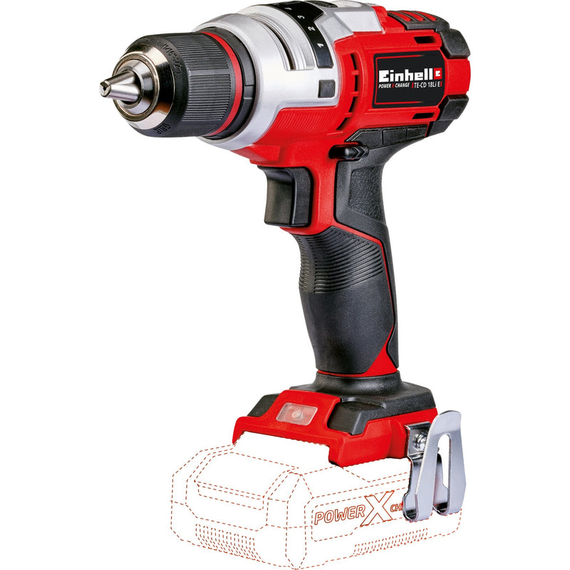 Load image into Gallery viewer, Einhell accu boor- schroefmachine te-cd 18 li e solo schroeftol (rood zwart, accu en oplader niet inbegrepen)
